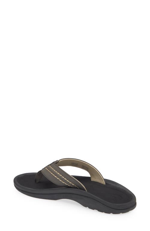 Shop Olukai Hokua Flip Flop In Kona/onyx