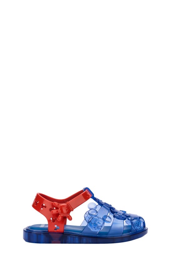 Melissa Kids' Disney® Magic Mickey Sandal In Blue/ Red