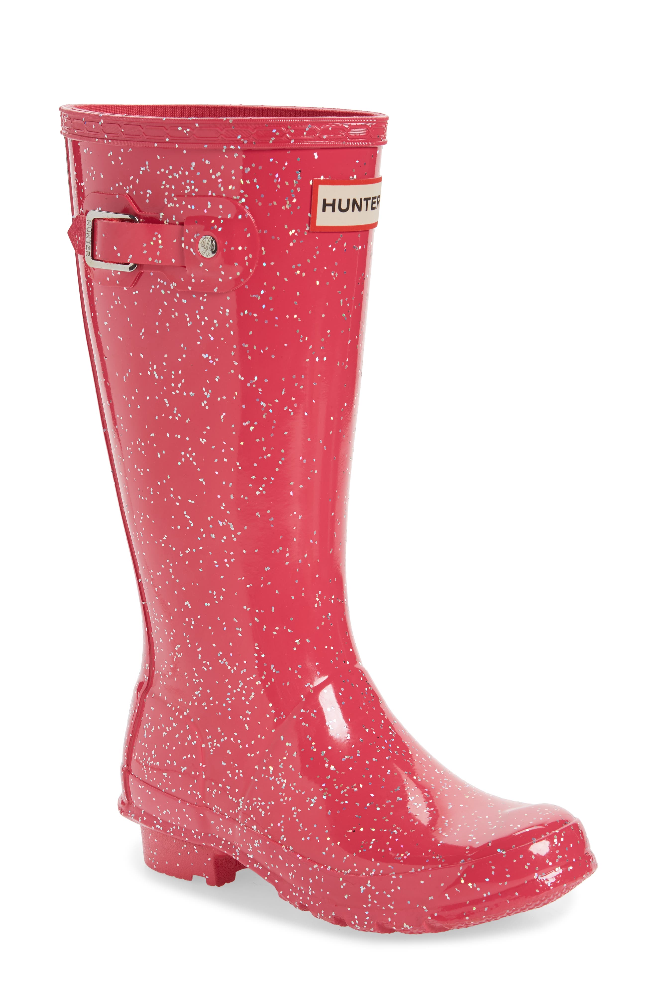 pink hunter rain boots womens