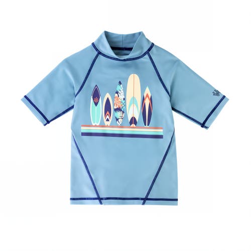 Uv Skinz Ss Sport Sun & Swim Shirt In Let's Go Surfin'