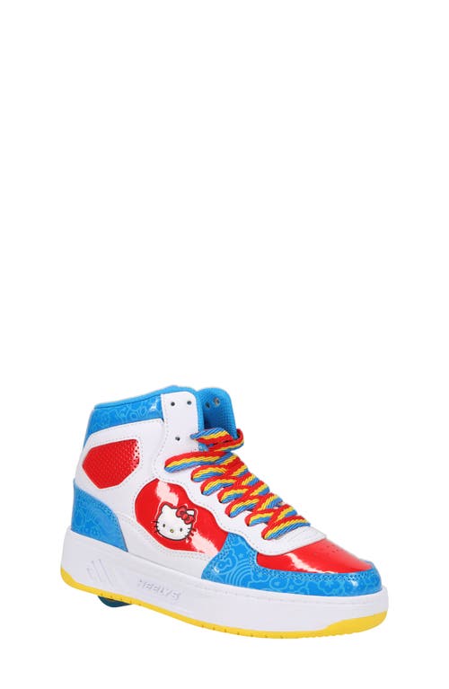 Shop Heelys X Hello Kitty Kids' Rezerve Ex High Top Skate Sneaker In Red/blue Multi