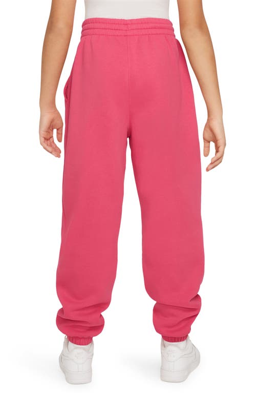 Shop Nike Kids' Sportswear Club Fleece Sweatpants In Aster Pink/aster Pink/white