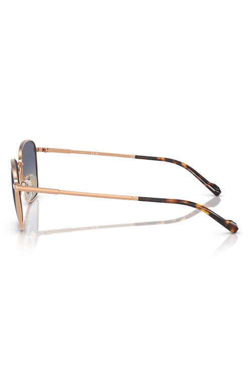 Vogue 53mm Pillow Sunglasses In Rose Gold