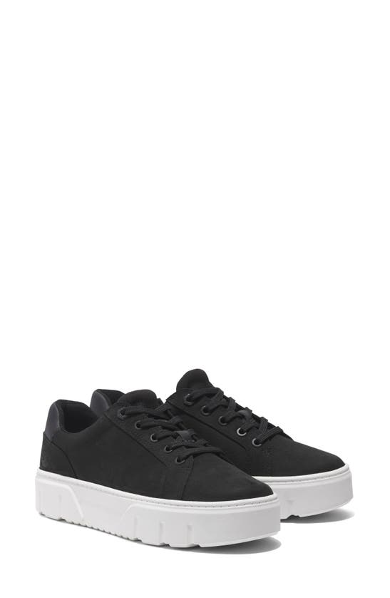 Shop Timberland Laurel Court Platform Sneaker In Black Nubuck