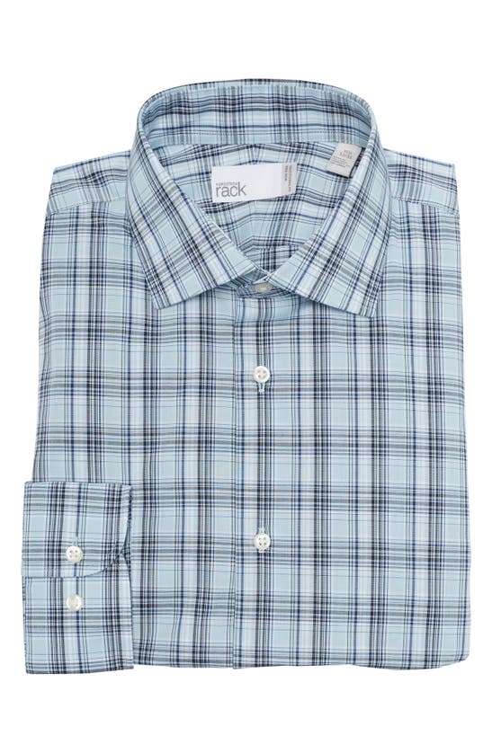 Nordstrom Rack Traditional Fit Cotton Dress Shirt In Blue Falls Phillips Check