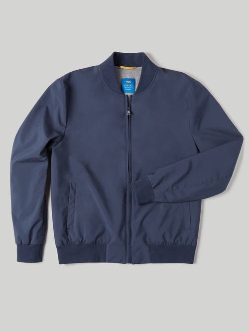 Shop Robert Talbott Jackson Baseball Jacket In Navy