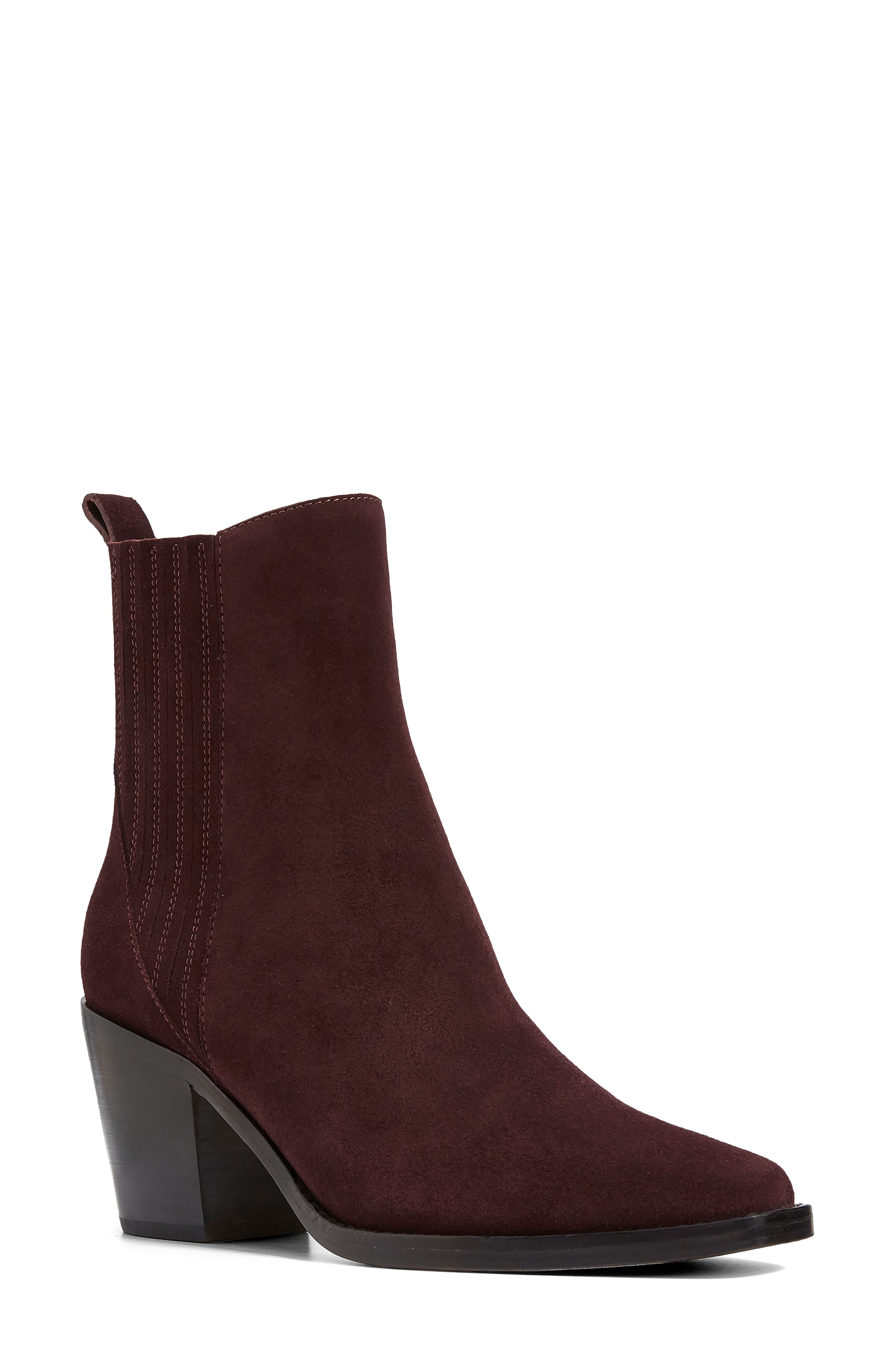 next burgundy ankle boots