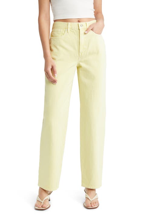 Women's Yellow Jeans & Denim