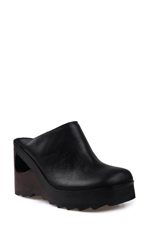 Candies Candie's Nichola Platform Wedge Clog In Black