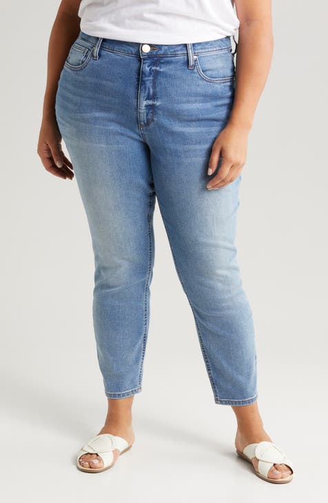 Naomi High Waist Ankle Slim Jeans (Converted) (Plus)