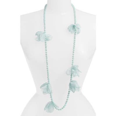 Stella + Ruby Ellie Long Beaded Chiffon Necklace