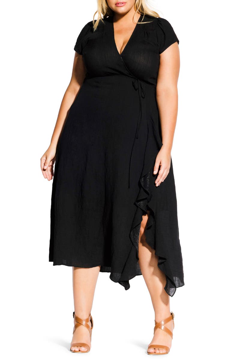 City Chic Be Free Wrap Dress (Plus Size) | Nordstrom