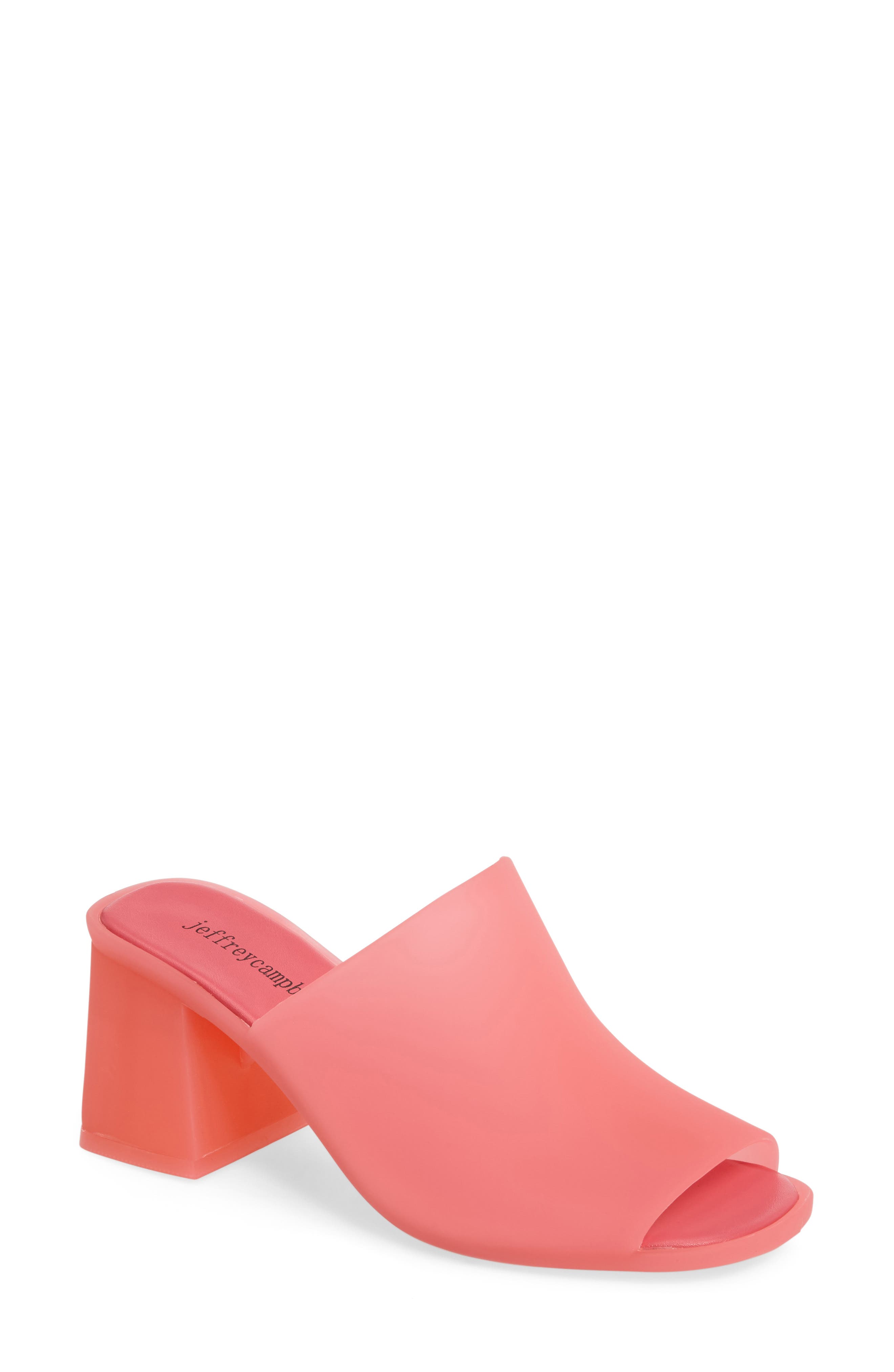 jeffrey campbell petra jelly block heel mule