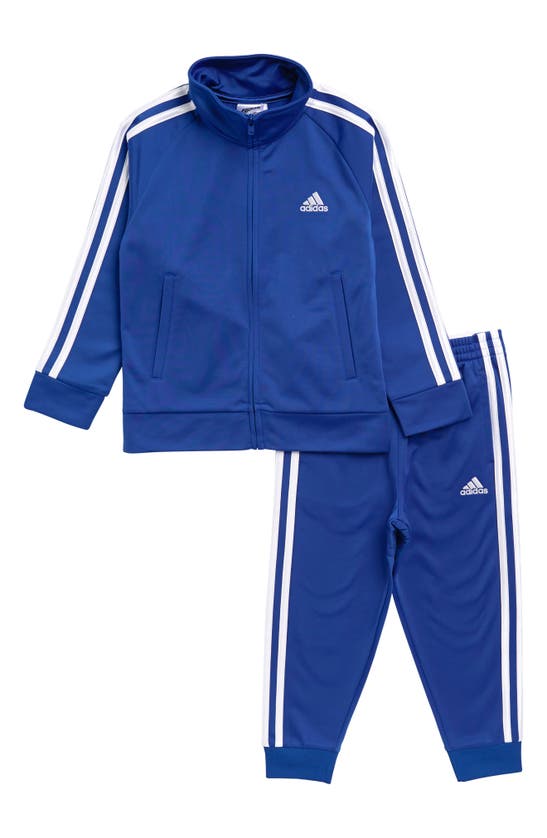 Adidas Originals Kids' Classic Tricot Track Jacket & Pants 2-piece Set In Bright Blue