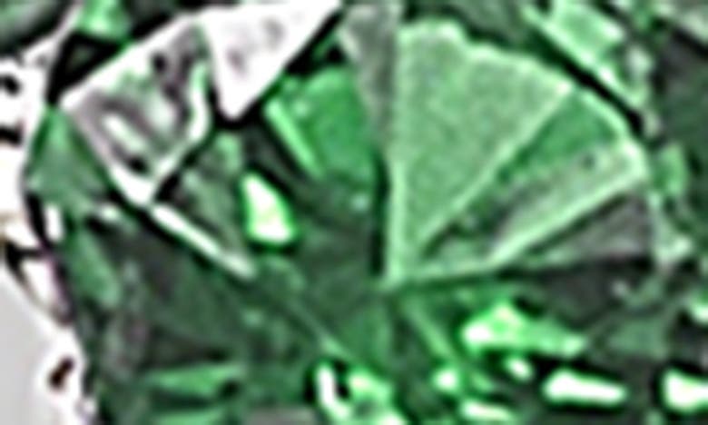 SUZY LEVIAN SUZY LEVIAN STERLING SILVER GREEN CZ ETERNITY BAND RING