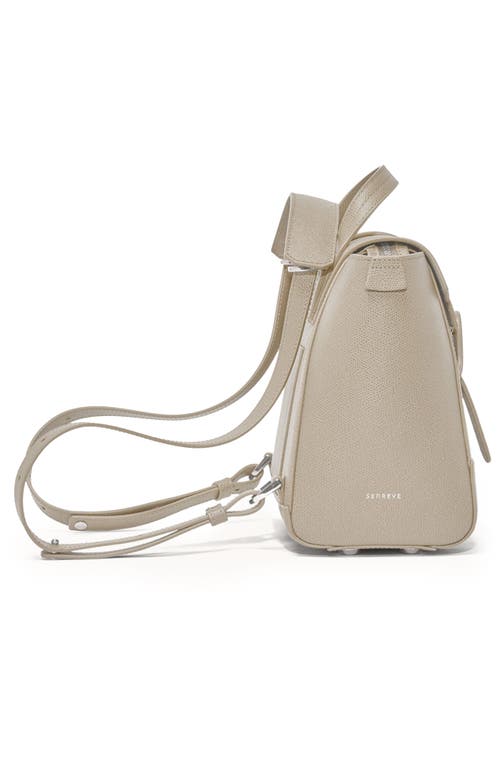 Shop Senreve Midi Maestra Pebbled Leather 4-way Convertible Handbag In Sand