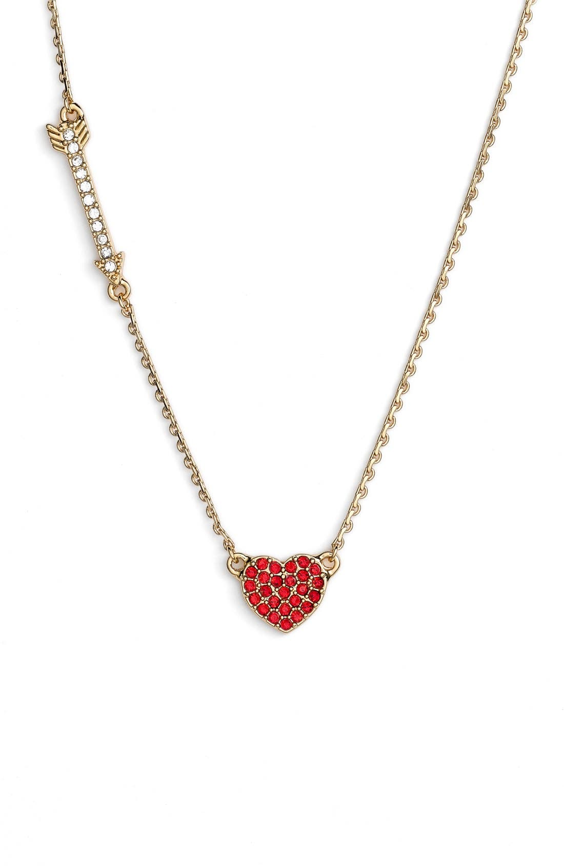 kate spade new york 'love list' mini heart pendant necklace Nordstrom