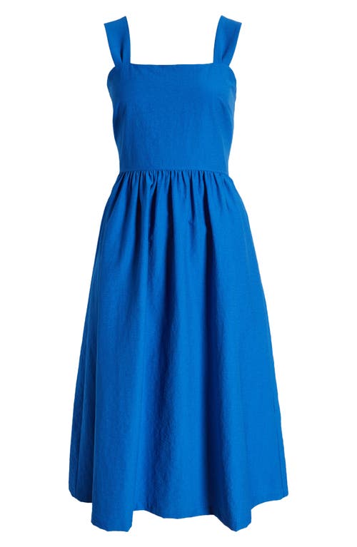 Shop Caslonr Caslon(r) Woven Midi Sundress In Blue Marmara