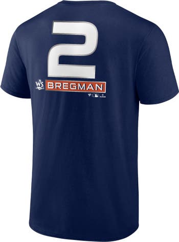 FANATICS Men's Fanatics Branded Alex Bregman Navy Houston Astros 2022 World  Series Name & Number T-Shirt