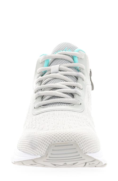 Propét Stability Strive Mid Sneaker In Grey/mint