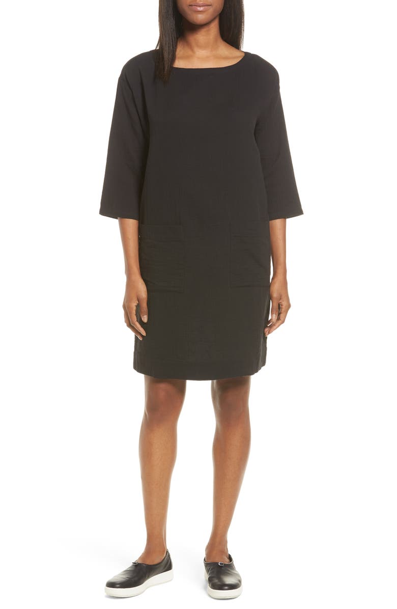 Eileen Fisher Organic Cotton Tunic Dress (Regular & Petite) | Nordstrom