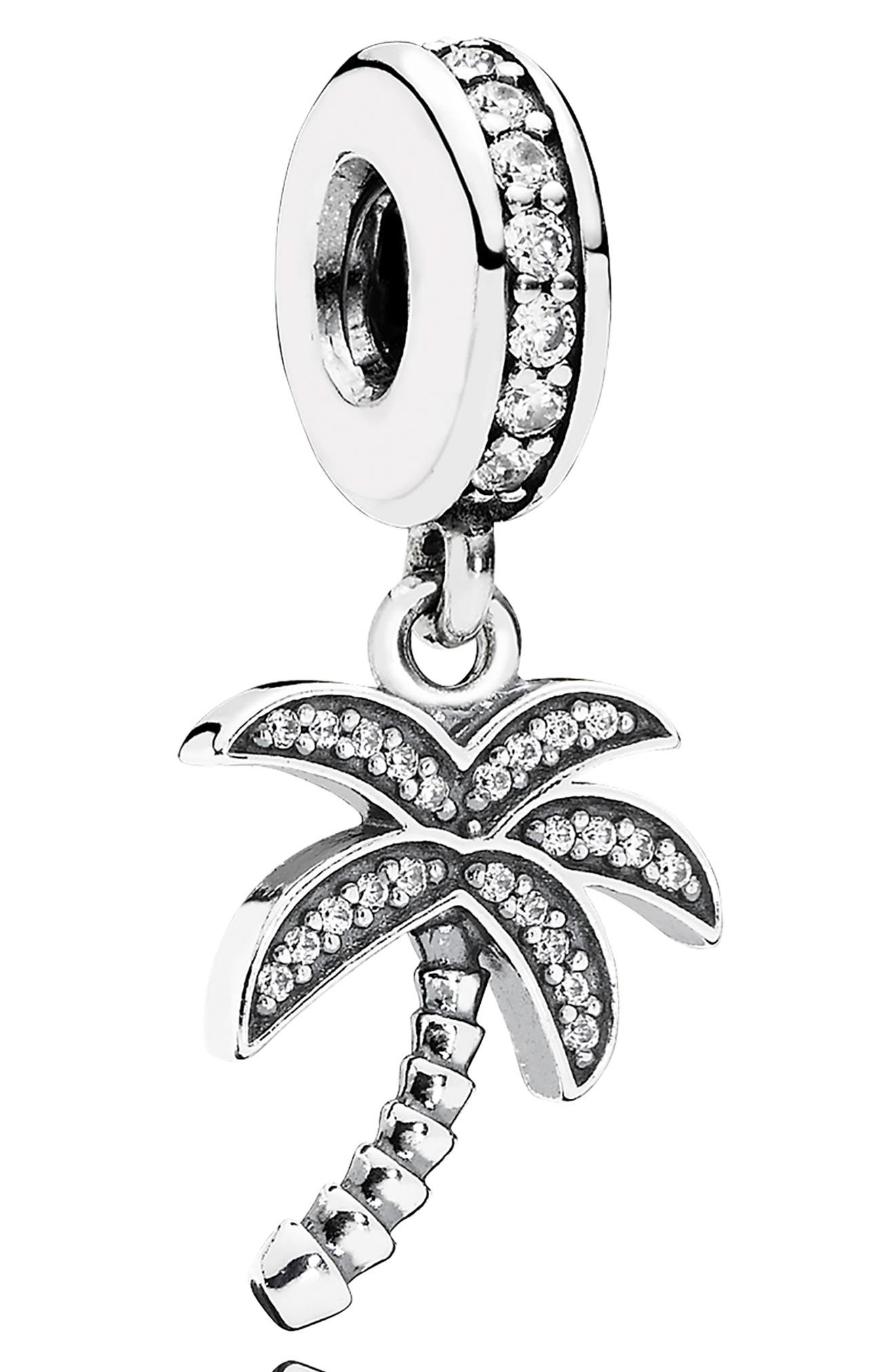 PANDORA Sparkling Palm Tree Dangle Charm Nordstrom