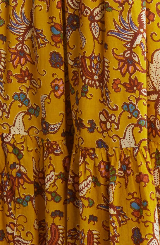 Cleobella Charlene Mixed Print Organic Cotton Voile Maxi Skirt In Evora Print