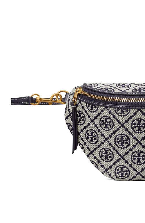 Tory Burch T Monogram Jacquard Belt Bag In Tory Navy