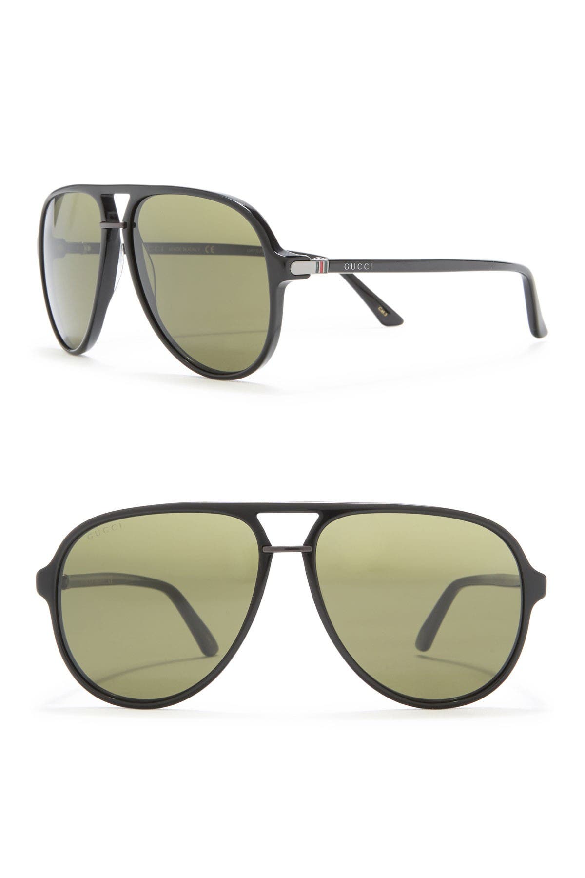 gucci 58mm aviator sunglasses