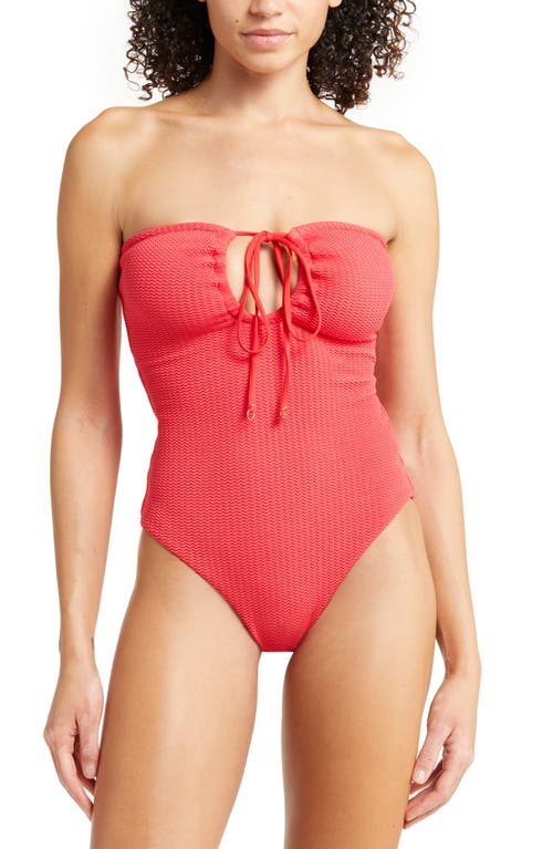 Seafolly Seadive Keyhole One-Piece Swimsuit in Chilli Red
