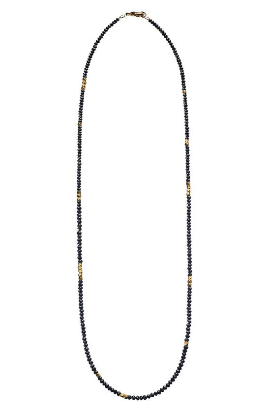 SETHI COUTURE SETHI COUTURE BLACK DIAMOND BEADED NECKLACE