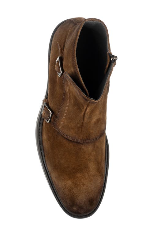 Shop To Boot New York Herbert Monk Strap Boot In Medium Brown