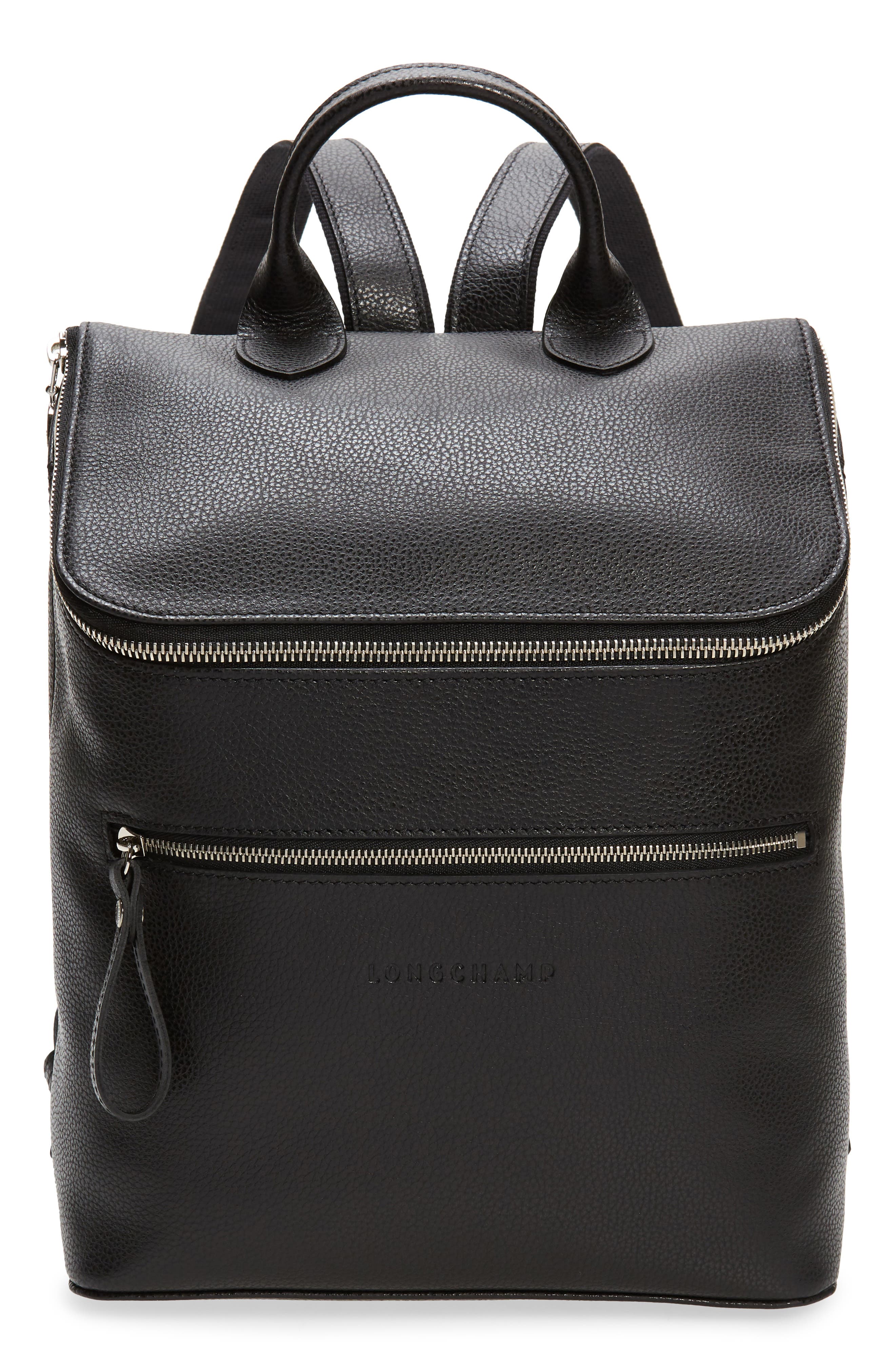 Longchamp Le Foulonne Leather Backpack 