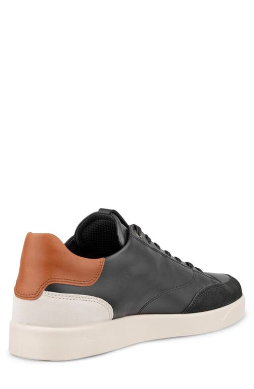 Shop Ecco Street Lite Sneaker In Black/cognac/limestone