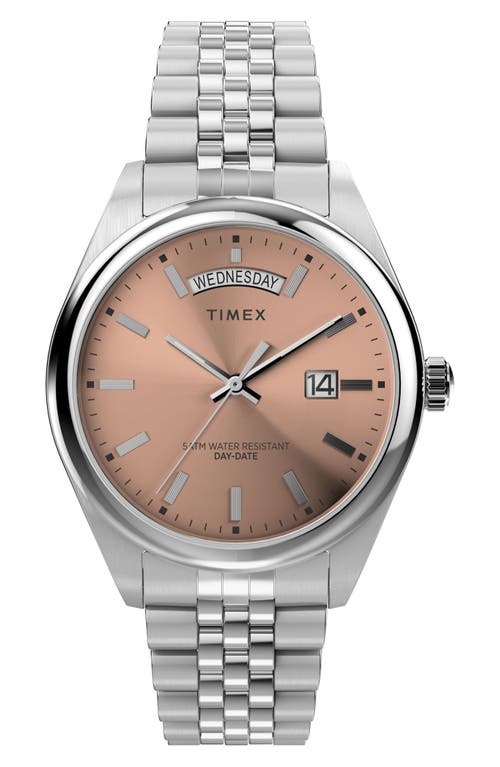 Shop Timex ® Legacy Bracelet Watch, 41mm In Stainless Steel