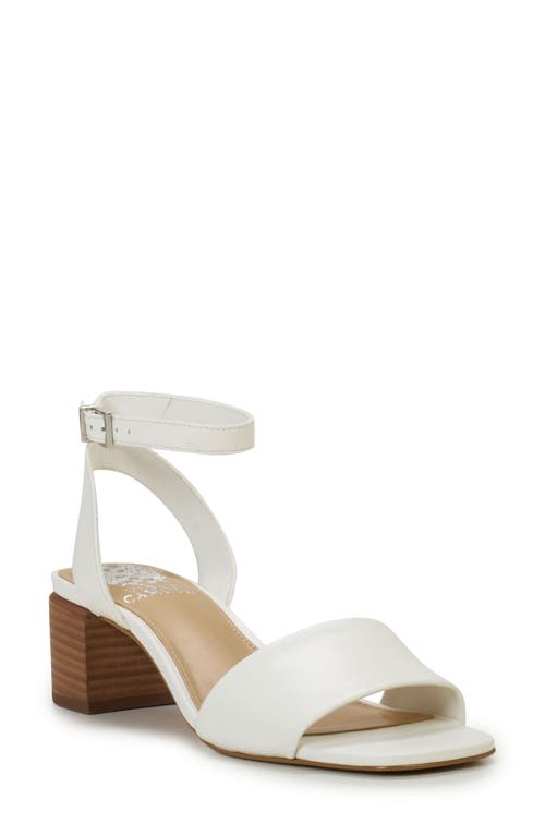 Carliss Ankle Strap Sandal in Coconut Cream