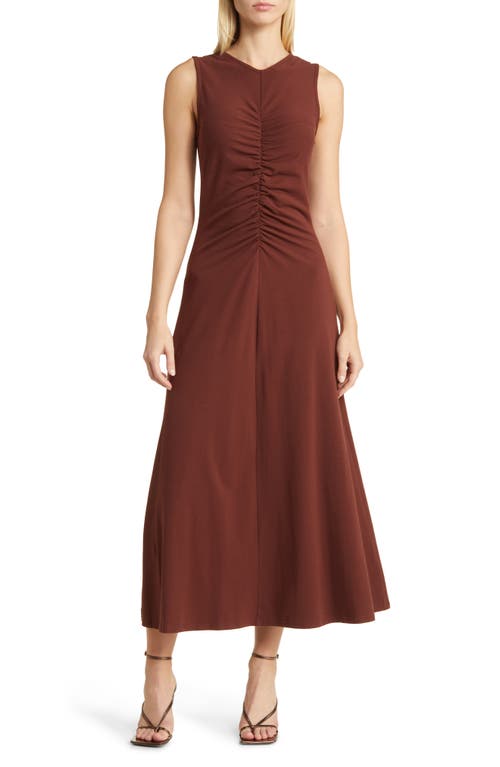 Nordstrom Ruched Front Sleeveless Maxi Dress at Nordstrom,
