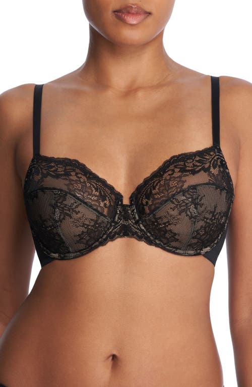 Natori Feathers Refresh Full Fit Underwire Bra In Black