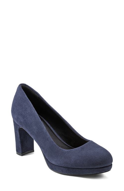 Shop Rockport Carmen Pump In Dark Blue