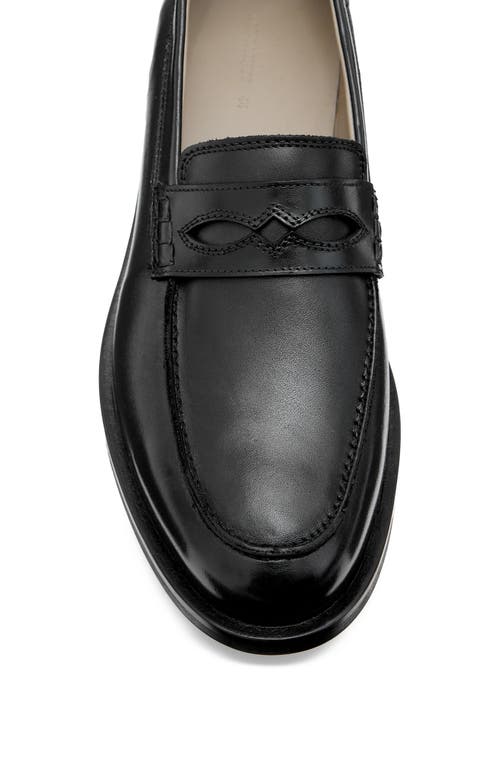 Shop Allsaints Harmon Penny Loafer In Black