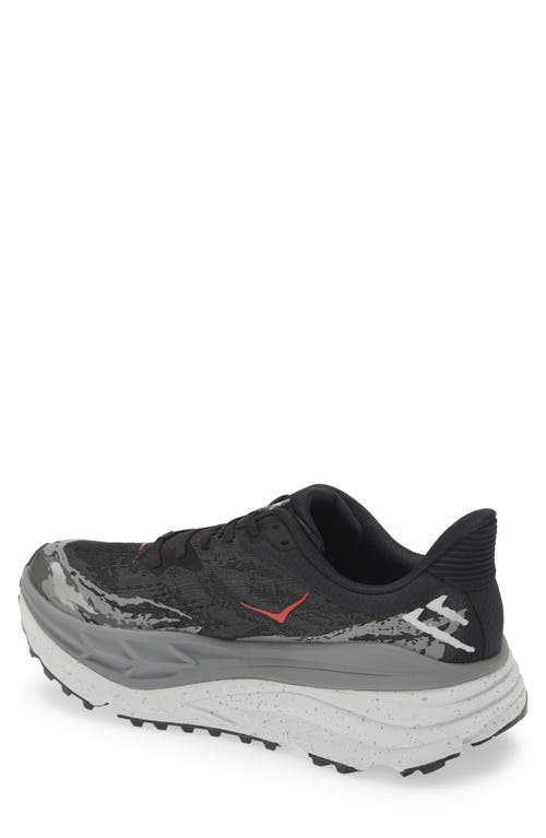 Shop Hoka Stinson Atr 7 Running Shoe In Black/outer Orbit