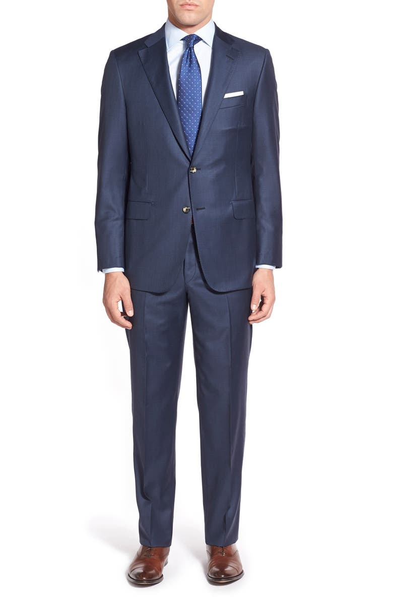 Hickey Freeman 'Beacon B' Classic Fit Solid Wool Suit | Nordstrom