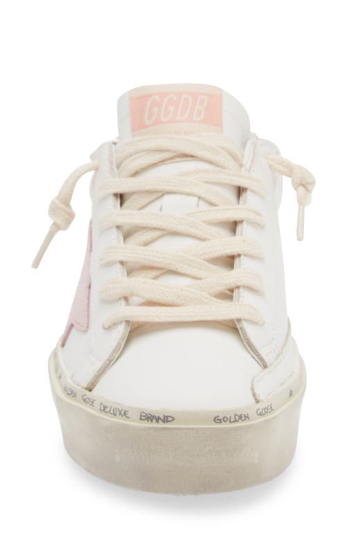 Golden Goose Unisex Hi Star Lace Up Sneakers In White/pink