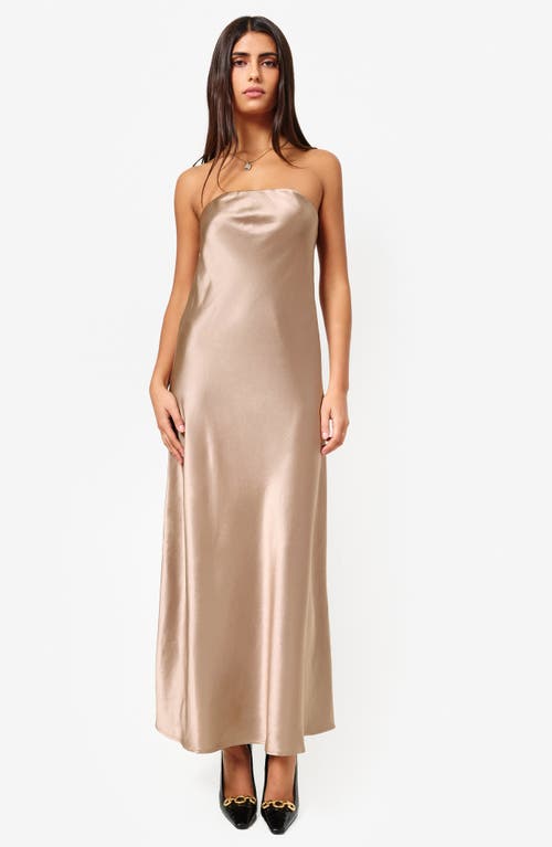 CAMI NYC CAMI NYC NOELLE STRAPLESS SATIN DRESS 