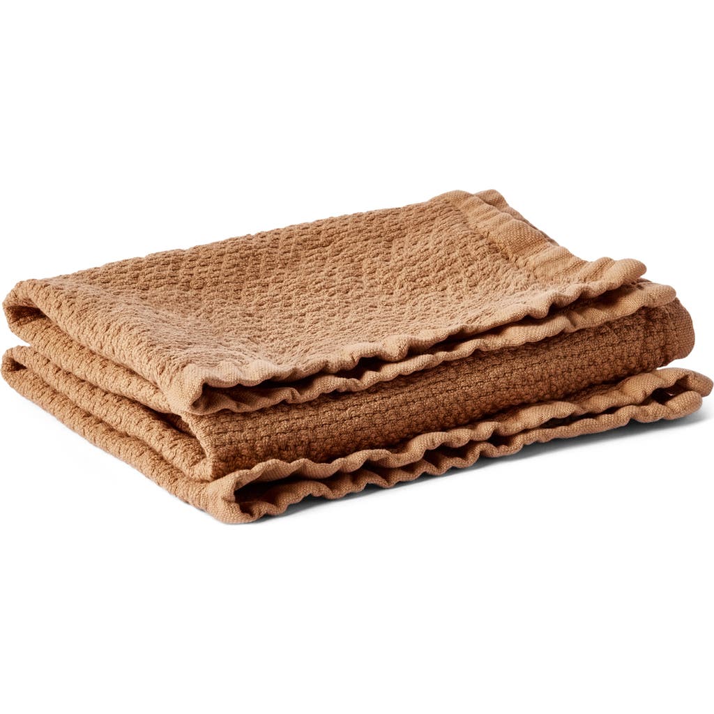 Coyuchi Adriatic Organic Cotton Guest Towel In Ginger