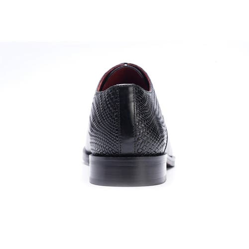 Carlos Santana Arlo Cap-toe Oxford In Black