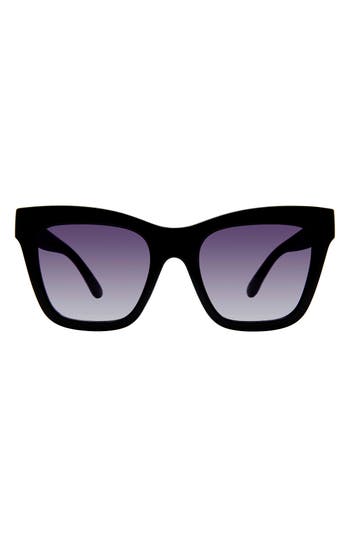 Kurt Geiger London 53mm Cat Eye Sunglasses In Black