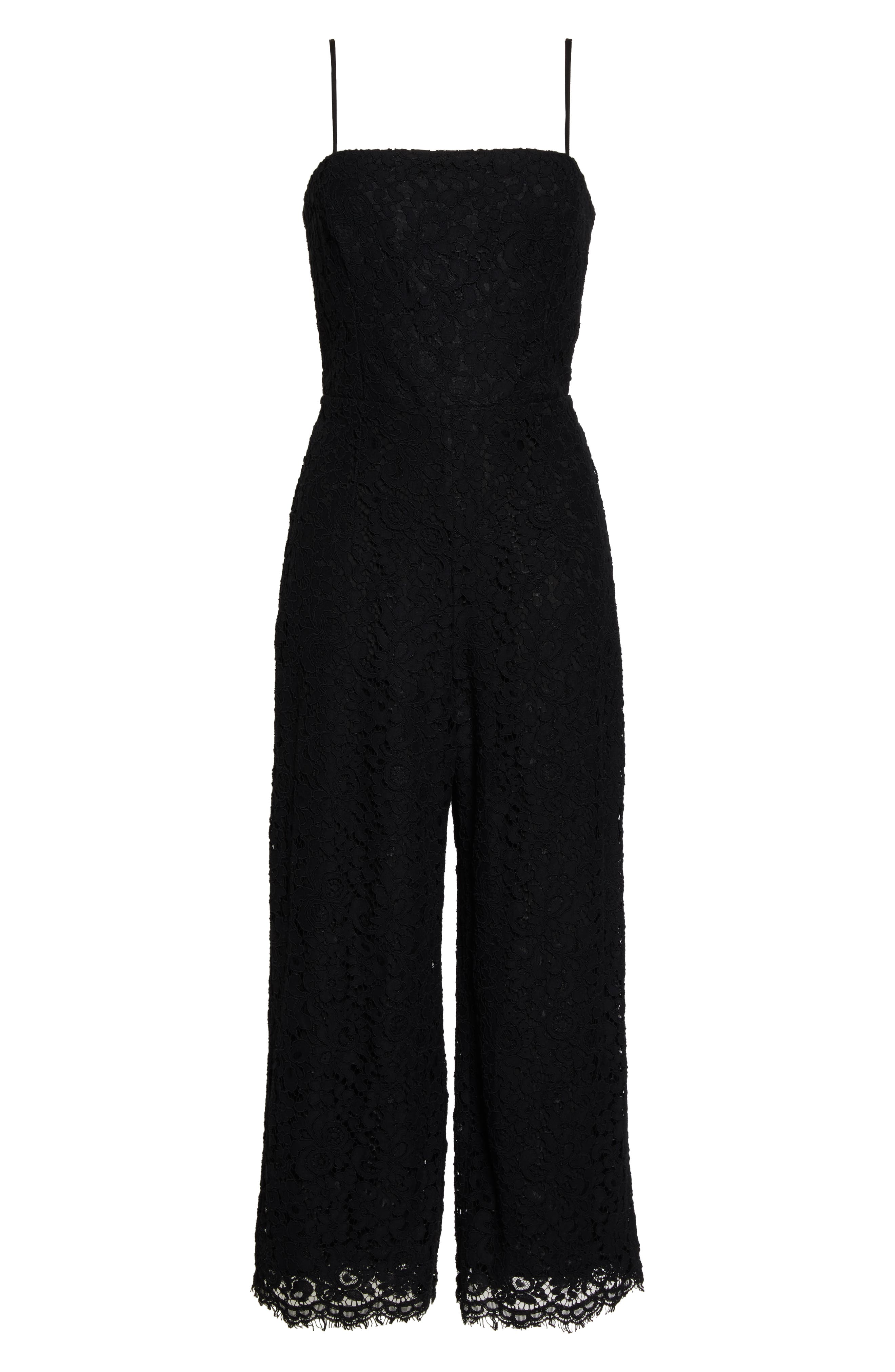 bardot sienna lace jumpsuit