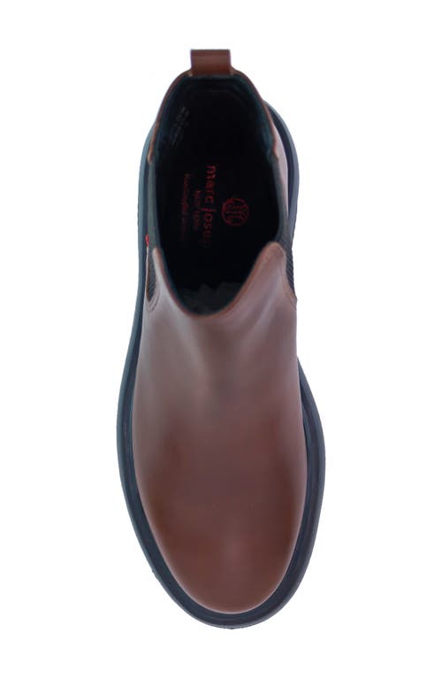 Marc Joseph New York Olympia Blvd Chelsea Boot In Dark Walnut Napa