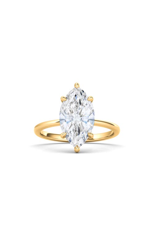 HauteCarat Marquise Cut Lab Created Diamond 18K Gold Ring in 18K Gold at Nordstrom